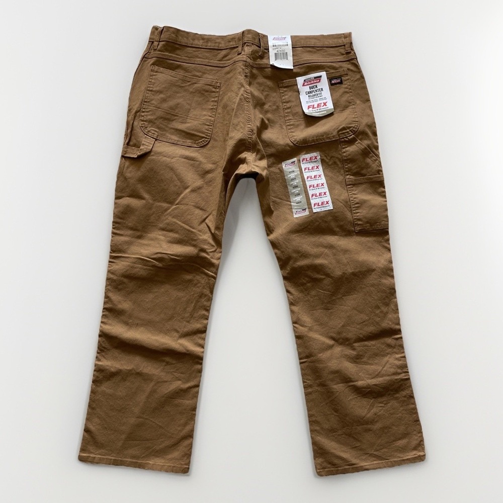 Dickies Duck Carpenter Pants Mens 42x30 Relaxed Fit Straight Leg Flex NEW - Picture 6 of 8